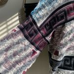 City Streets Vintage  Grey & Burgundy Sweater, Size Small Photo 2
