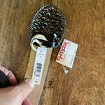 NWT Womens Black Faux Leather Belt Sparkling Rhinestone Oval Buckle Size S Chic Photo 1