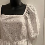 A New Day White Puff 3/4 Sleeve Dress from Photo 1