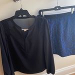 Blue and black miniskirt Size 4 Photo 2