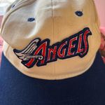 los angeles angels vintage baseball cap hat Tan Photo 4