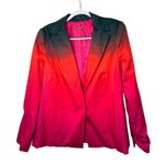 Trina Turk Ryka Blazer Size 14 Ombre Green Pink Red Career Party Statement READ Photo 1