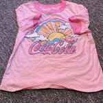 Coca-Cola  Short Sleeve Pink Tee Shirt and Shorts Small 4-6 Photo 5