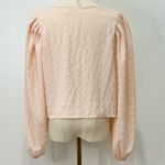 Levi's Levi’s Fawn Peasant Blouse Tie Front Balloon Sleeve Pink Size 1X Boho Feminine Photo 6