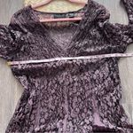 Lola P Y2K laced maxi dress boho witchy fairy goth gothic‎ purple S Photo 6