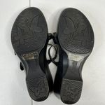 Alegria  Sz 38 8 8.5 Sandals Hul-101 Black Leather Flower Concho Women’s Comfort Photo 9