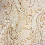 Vintage Alex Evenings floral embellishment‎ top beige/ brown dress, size 12 Photo 10