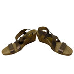 Chocolat Blu  Brown Metallic Espadrille‎ Strappy Wedge Sandals Size 40 US 9 Photo 3