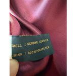 Vintage Reed Leather Sportswear Burgundy Genuine Leather jacket Red Size L Photo 8