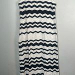 Lane Bryant  Sleeveless Chevron Stripe Sweater Dress black white midi size 14/16 Photo 3