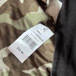 No Comment Green Camo Criss Cross Neck Long Sleeve Tee Size Small Photo 3