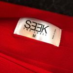 SEEK the Label  Womens Bandage Mini Skirt Stretch Pull On Red M Photo 2