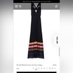 ALC Frank A.L.C. Everly Gown - Size 6 - Dark Navy Pleated Long Maxi Formal Dress Photo 2