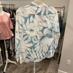 Gap  100% Cotton Long Tab Sleeve Floral Top Photo 1