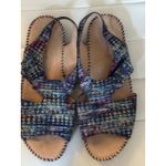 Naturalizer  Women's Sandals Size 10W Metallic Woven Slingback Comfort Photo 1