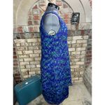 illusion dress tank tiered flutter front jacket purple blue green Size XL Photo 10