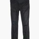 Madewell Maternity Over-the-Belly Skinny Jeans black sea size 25 DR Photo 0