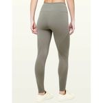 Lululemon Reveal Tights *Mindful Motion Carbon Dust Cut-Out Cutouts Olive Grey 2 Photo 1