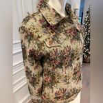 Bill Blass Cottagecore  Roses Floral Tapestry jacket coat Photo 10