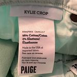 Paige  Mint Colored Jeans Photo 4