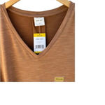 Mod Ref  Women's Size Medium Heather Rust Short Sleeve‎ Relaxed V-Neck Tee New​ Photo 1