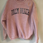 Palm Beach pink distressed crewneck Photo 0
