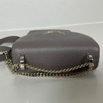 Kate Spade  Pebbled Leather Chain Strap Crossbody Purse Gray Veronica Handbag Photo 4