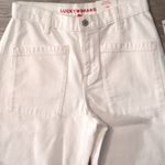 Lucky Brand  White High Rise Wide Leg Crop Jeans Size 8/29 Photo 2