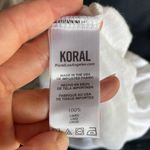 Koral Activewear white linen burnout tank top size XS extra small S small Photo 4