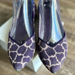 Rothy’s Flats Womens Slip On The Point Violet Giraffe Retired Print Size 10 Purple Photo 0
