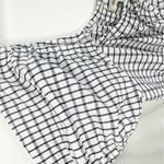 Madewell NEW Size Large Omaha White Black Gingham Tiered Puff Sleeve Shirt Photo 5
