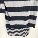 Garnet Hill  Top Womens black gray Stripe Layered Scoop Neck Beachy Boho size xs Photo 3
