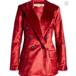 Free People  Red Velvet Ashby Blazer Photo 12