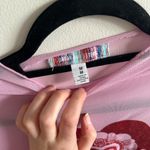 Urban Outfitters  Pink Crop Graphic Blouse Photo 3