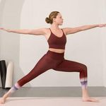 Athleta  LT Elation Ultra High Rise 7/8 Legging Large Tall Red Abstract Photo 0