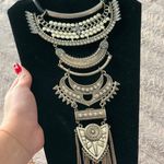 Silver Statement Necklace Photo 1