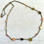 Loft  gold tone colorful beaded necklace Photo 3