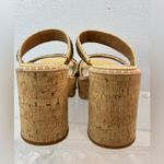 Dolce Vita 10 Platform Chunky Heeled Cork Rope Tan and Cream Summer Sandals Photo 6