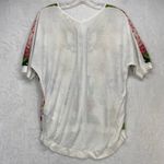 Ted Baker Ted‎ Baker London Blouse Womens 0 Floral Print White Multi Botanical *Flaw Photo 6