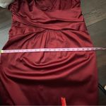 Jones New York  Backless Burgundy Formal Party Bridesmaid Sleeveless Dress petite Photo 13