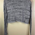 Staring At Stars Women's Cropped Gray Pullover Sweater Size Small Boho Grunge Photo 0