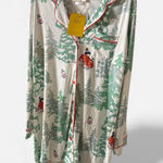 Munki Munki  peanuts Green and White Pajama Set Photo 0