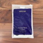 Empetua Scoop Neck Cami Top White Sleeveless Comfort Layering Tank Large L Photo 2