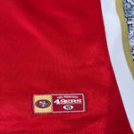 NFL Rare Y2K San Francisco 49ers red & white lace up baby tee jersey - Size S Photo 7
