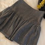 Collective Concepts  Black White Polka Dot A-Line Textured Size XS Photo 3