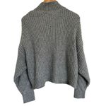 Elizabeth and James  Gray Cable Knit Turtleneck Sweater Size Large Photo 6
