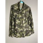 Time And Tru Womens Camo Snap Button Up Shirt Long Sleeve Size Large NWOT Green Photo 1