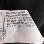 Mango MNG Shift Dress Black with White Stripe Long Sleeves V Neck Womens XS Photo 5