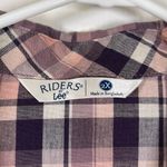 Riders By Lee Women's Riders Lee Pink Purple Plaid Button Down Casual Shirt Size 2X EUC #6614 Photo 5