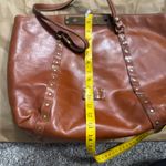 Patricia Nash  Benvenuto Heritage Collection Tan Leather Tote Bag & Dust Bag Photo 15